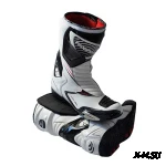 Мотоботы REBELHORN LAP white/black  с перфорацией