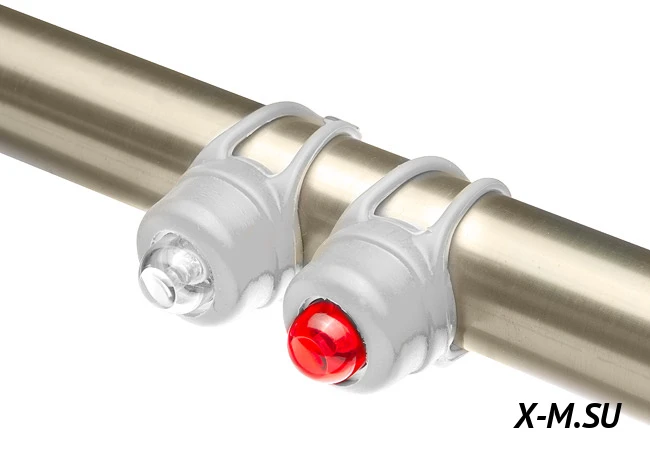 Фонари габаритные JY-320F+JY-320T, передний с белым, задний с красным светодиода Фонари габаритные JY-320F+JY-320T, передний с белым, задний с красным светодиода