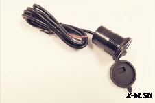 Прикуриватель 277А4 с USB для мото, снегоходов, мотобуксировщиков, квадроциклов., USB с выключателем