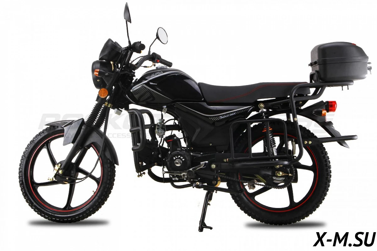 Мопед ROCKOT ALPHA TOURIST RM50-1 (черный глянцевый) Мопед ROCKOT ALPHA TOURIST RM50-1 (черный глянцевый)