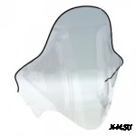 Стекло ветровое для снегохода Тайга Патруль, SWT, 550 SE (выс. 65см, толщ. 2мм, ПЭТг)