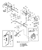 Топливный насос (электрический) 2-х тактного ПЛМ MERCURY 40 M Серийный номер от 9854537 до 0P016999