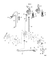 Топливный насос (ручной) 2-х тактного ПЛМ MERCURY 40 M Серийный номер от 0P325500 и выше