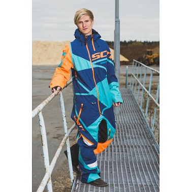 Комбинезон X One Pro aqua blue/orange