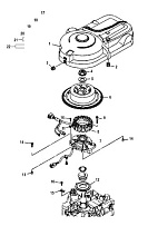 Маховик 4-Х ТАКТНОГО ПЛМ MERCURY 100 Серийный номер от 1B227000 до 1B366822