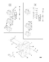 Пластина аттенюатора 2-Х ТАКТНОГО ПЛМ MERCURY 50EO Серийный номер от 9973100 до 0P016999