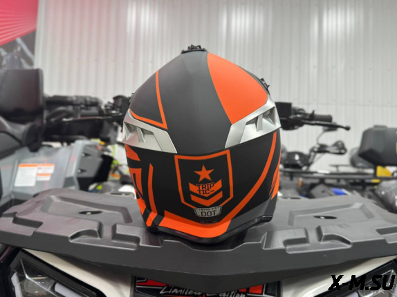 Шлем кроссовый HETOSHI AD2-6 цв. Черно-оранжевый  р. XXL