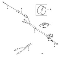 Комплект выключателей, отделка  2-Х ТАКТНОГО ПЛМ MERCURY 50EO Серийный номер от 0P325500 и выше