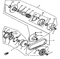 Вариатор квадроцикла STELS ATV 300 B